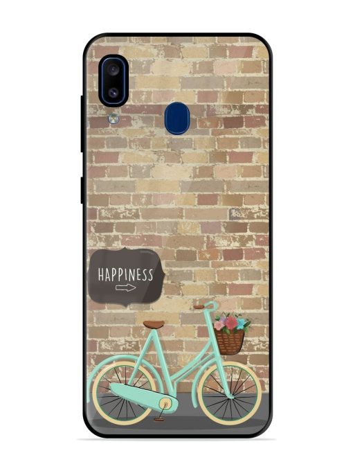 Pedaling Towards Happiness Glossy Soft Edge Case for Samsung Galaxy A20 Chachhi