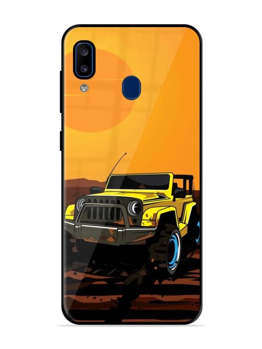 Sunset Cruise Glossy Soft Edge Case for Samsung Galaxy A20 Chachhi