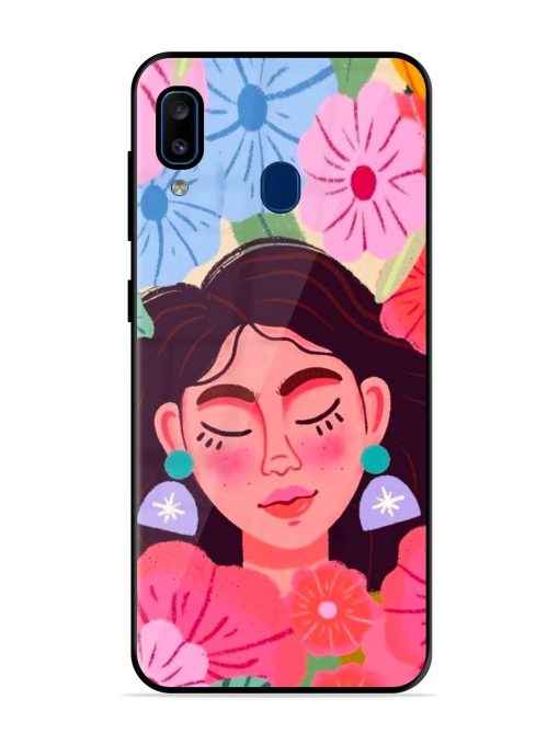 Blooming Serenity Glossy Soft Edge Case for Samsung Galaxy A20 Chachhi