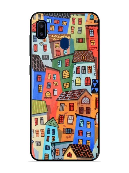 Rainbow House Glossy Soft Edge Case for Samsung Galaxy A20 Chachhi