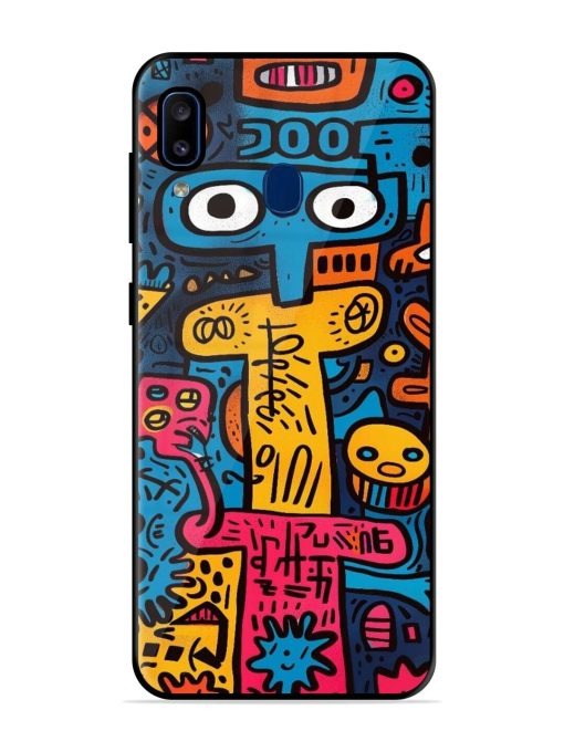 Doodletopia Glossy Soft Edge Case for Samsung Galaxy A20 Chachhi