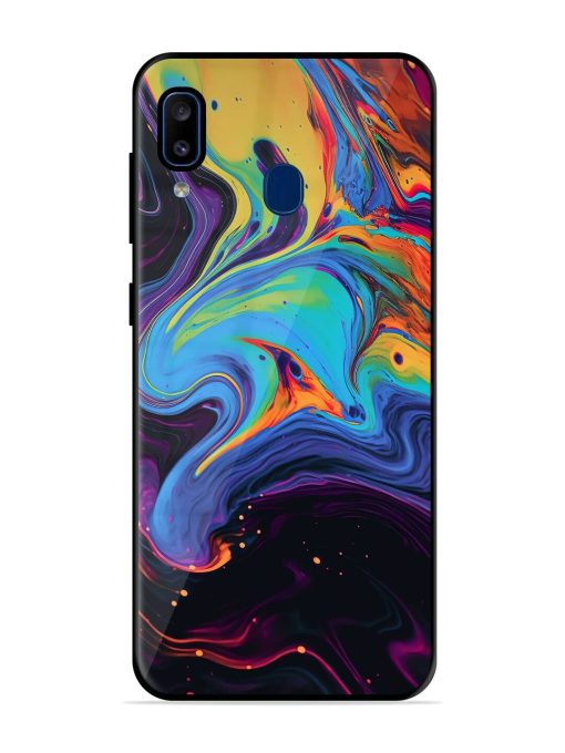 Liquid Dreamscape Glossy Soft Edge Case for Samsung Galaxy A20 Chachhi