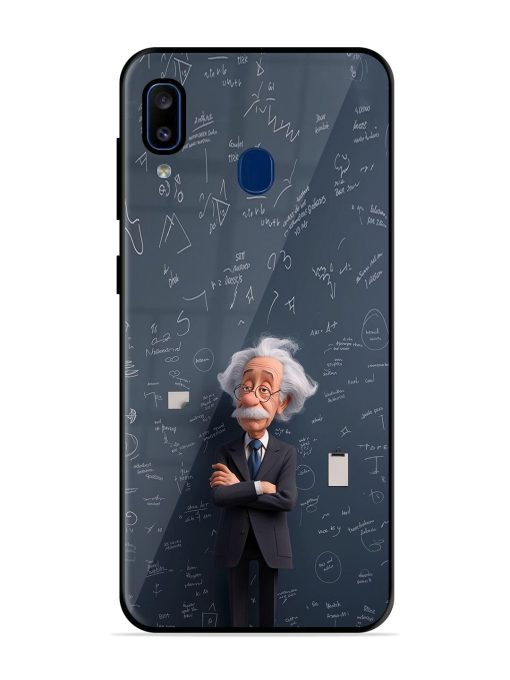 Albert Einstein Glossy Soft Edge Case for Samsung Galaxy A20 Chachhi