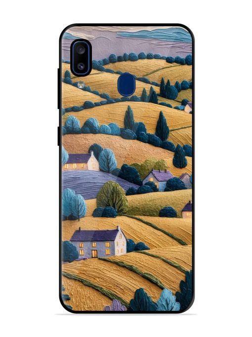 Rolling Hilltop Haven Glossy Soft Edge Case for Samsung Galaxy A20 Chachhi