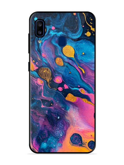 Cosmic Swirl Glossy Soft Edge Case for Samsung Galaxy A20 Chachhi