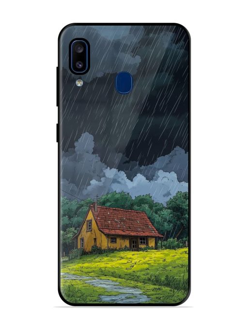 Rainy Day Retreat Glossy Soft Edge Case for Samsung Galaxy A20 Chachhi