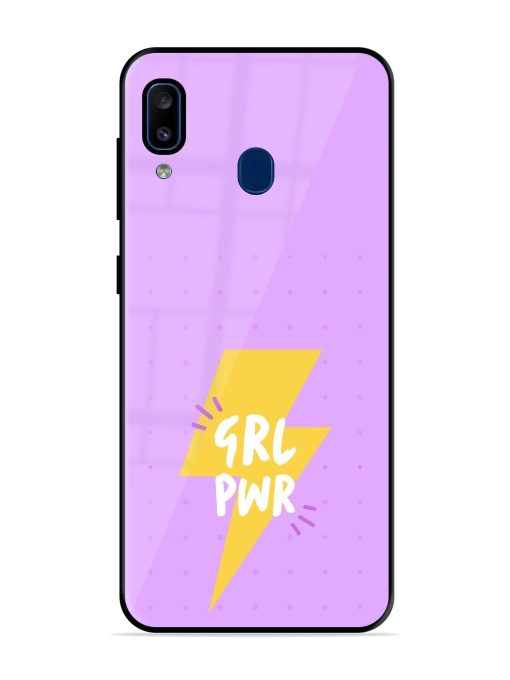 Girl Power Spark Glossy Soft Edge Case for Samsung Galaxy A20 Chachhi