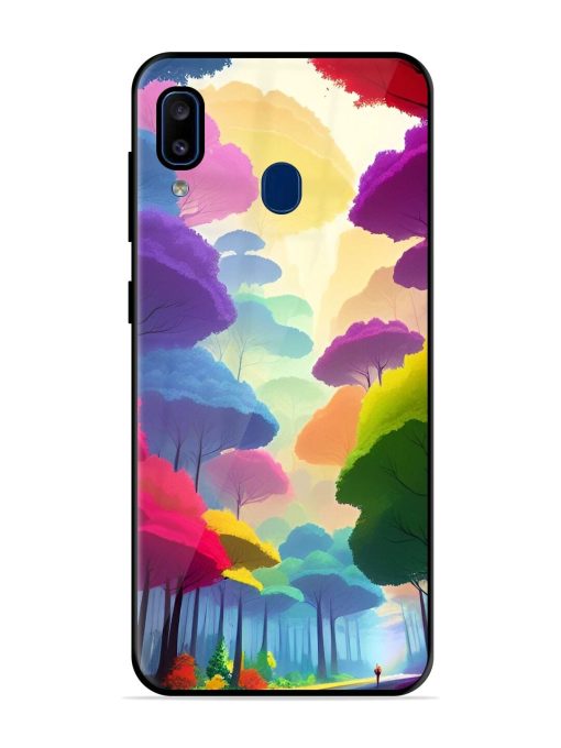 Rainbow Road Glossy Soft Edge Case for Samsung Galaxy A20 Chachhi