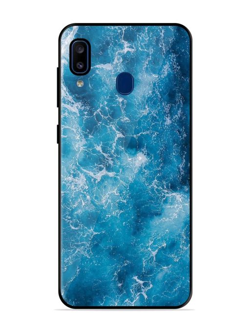 Oceanic Abyss Glossy Soft Edge Case for Samsung Galaxy A20 Chachhi