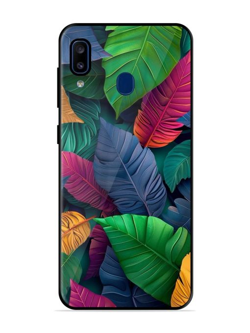 Tropical Tapestry Glossy Soft Edge Case for Samsung Galaxy A20 Chachhi