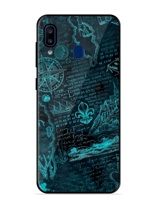 Nautical Notebook Glossy Soft Edge Case for Samsung Galaxy A20 Chachhi