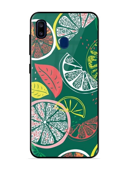 Citrus Symphony Glossy Soft Edge Case for Samsung Galaxy A20 Chachhi