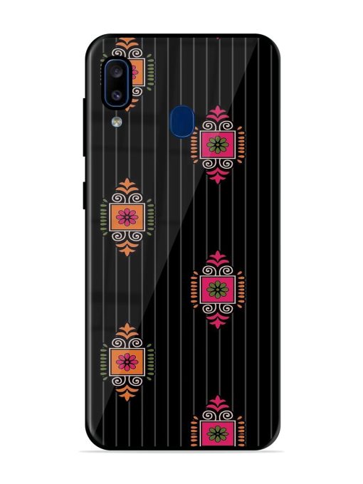 Ornate Elegance Glossy Soft Edge Case for Samsung Galaxy A20 Chachhi