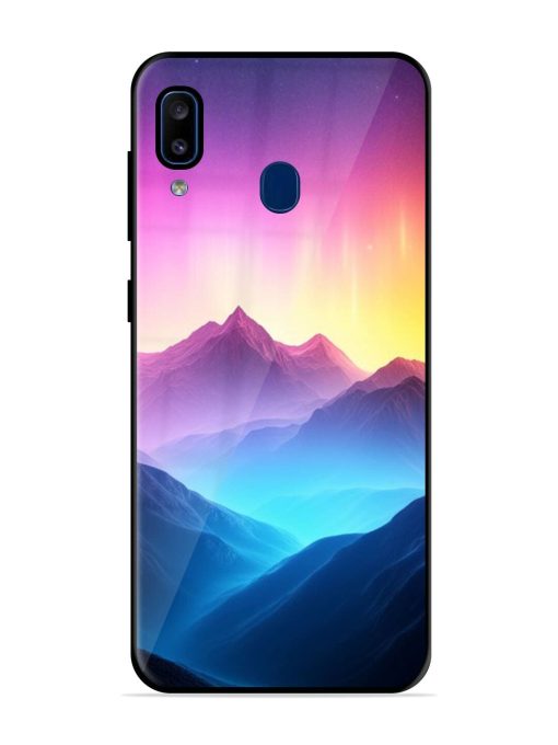 Cosmic Mountains Glossy Soft Edge Case for Samsung Galaxy A20 Chachhi