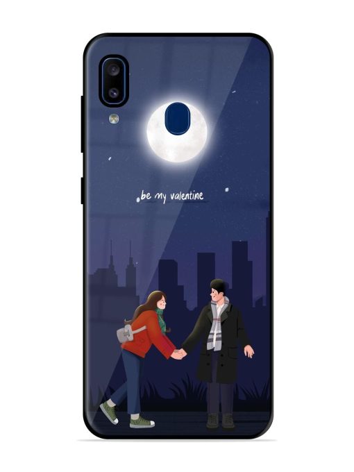 Moonlight Proposal Glossy Soft Edge Case for Samsung Galaxy A20 Chachhi