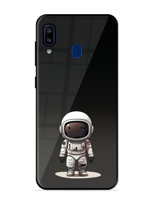 Neon Astronaut Glossy Soft Edge Case for Samsung Galaxy A20 Chachhi