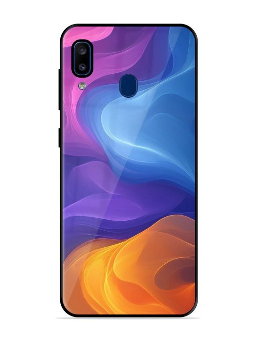 Cosmic Currents Glossy Soft Edge Case for Samsung Galaxy A20 Chachhi