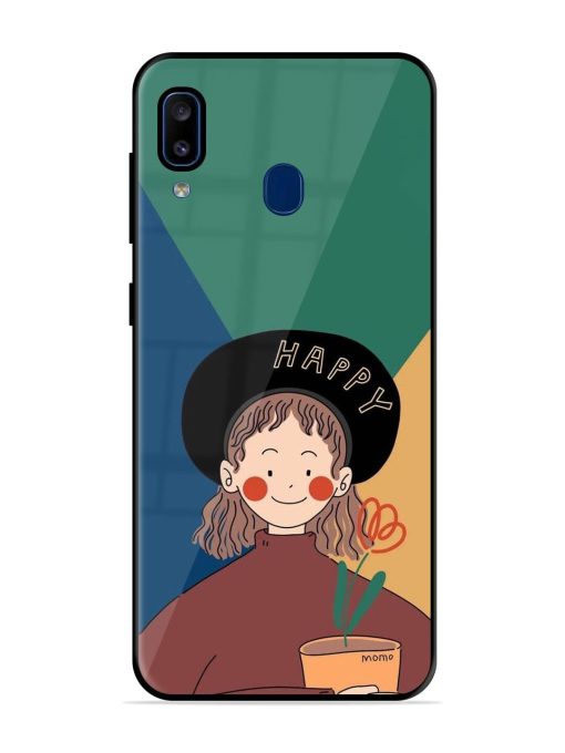 Happy Momo Glossy Soft Edge Case for Samsung Galaxy A20 Chachhi