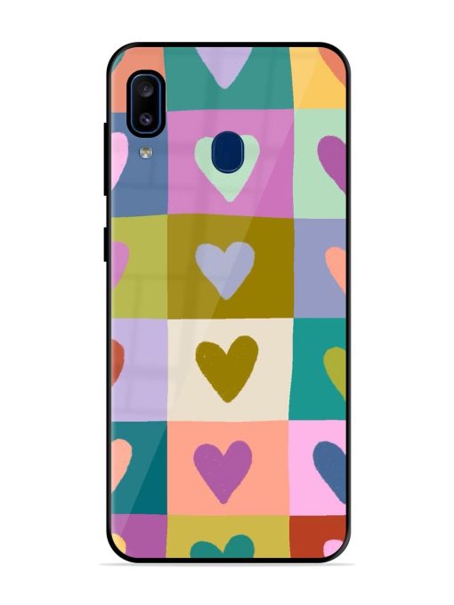 Box Of Hearts Glossy Soft Edge Case for Samsung Galaxy A20 Chachhi