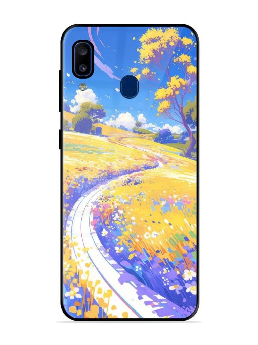 Vibrant Spring Meadow Glossy Soft Edge Case for Samsung Galaxy A20 Chachhi