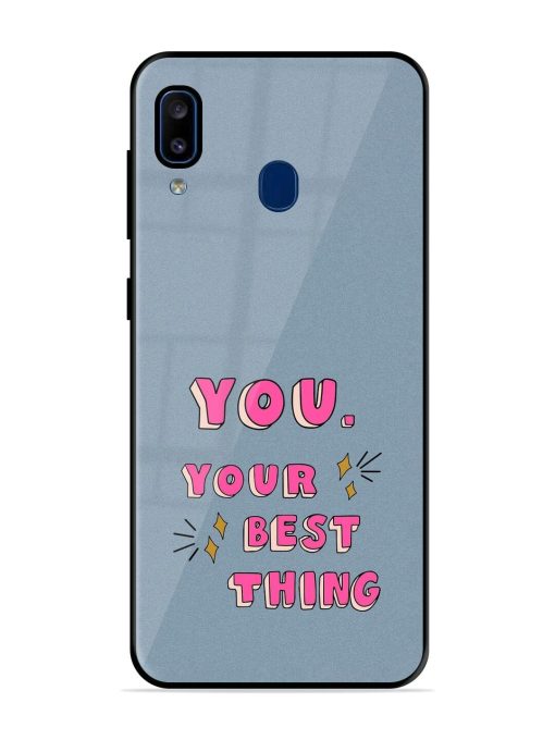 Self-Love Sparkles Glossy Soft Edge Case for Samsung Galaxy A20 Chachhi