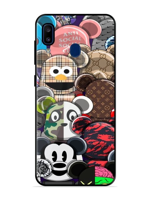 Streetwear Bearbrick Extravaganza Glossy Soft Edge Case for Samsung Galaxy A20 Chachhi