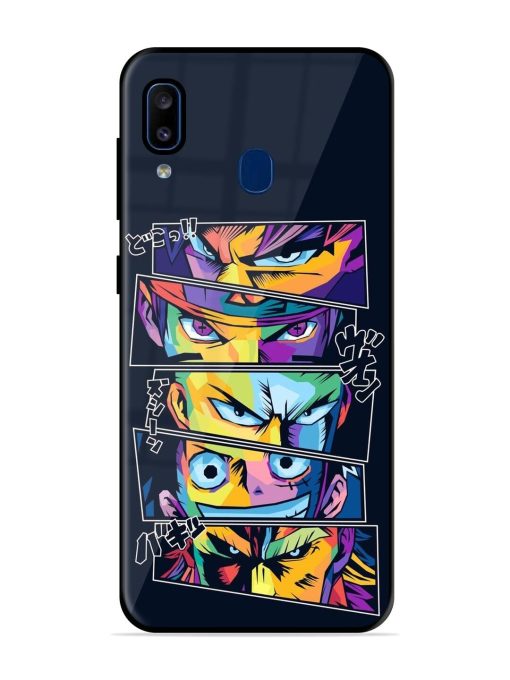 One Piece Powerhouse Glossy Soft Edge Case for Samsung Galaxy A20 Chachhi