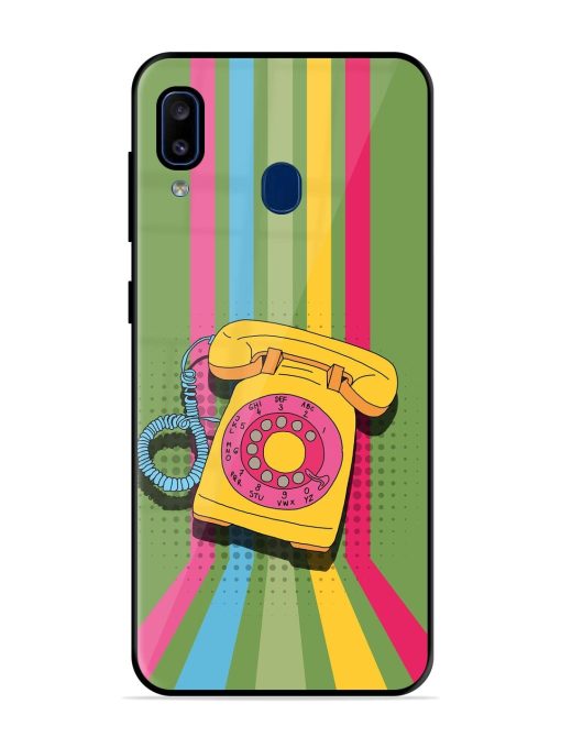 Retro Dialer Glossy Soft Edge Case for Samsung Galaxy A20 Chachhi