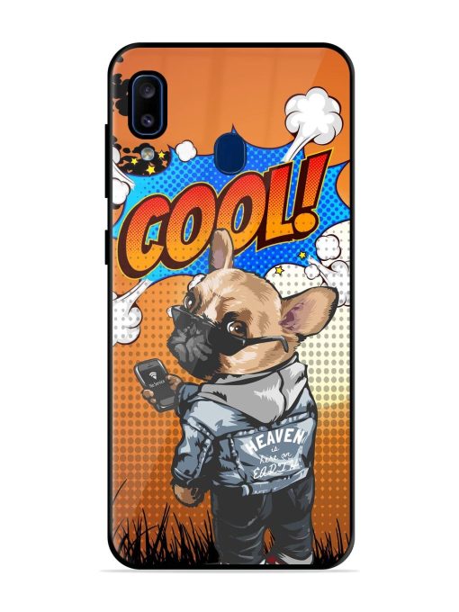 Cool Pup Glossy Soft Edge Case for Samsung Galaxy A20 Chachhi