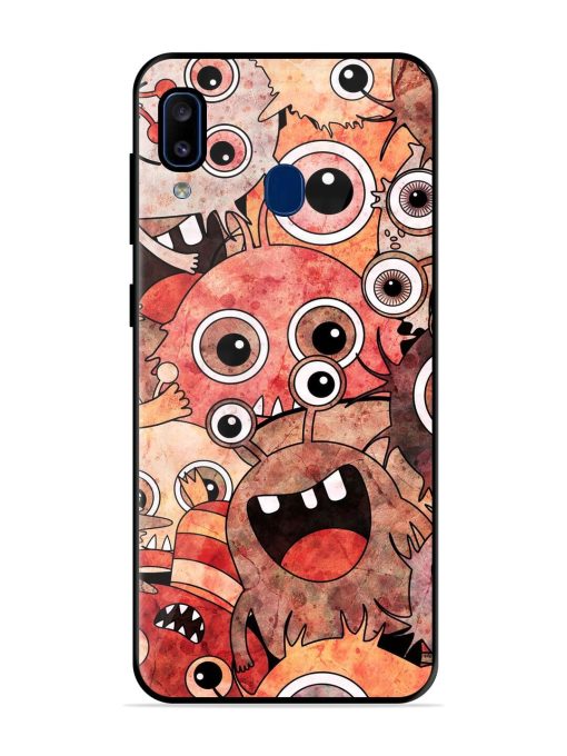 Monster Mash Glossy Soft Edge Case for Samsung Galaxy A20 Chachhi