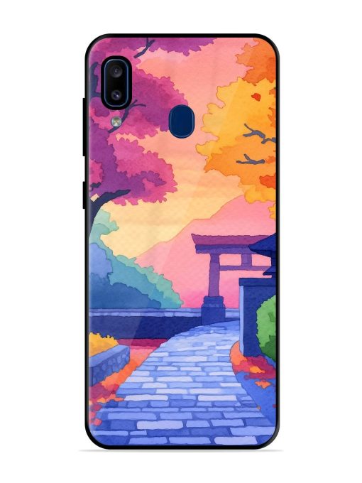 Autumnal Serenity Glossy Soft Edge Case for Samsung Galaxy A20 Chachhi