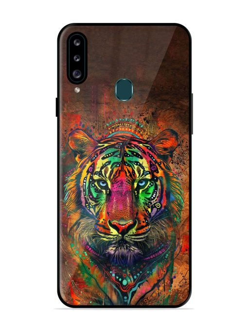 Cosmic Tiger Glossy Soft Edge Case for Samsung Galaxy A20S Chachhi