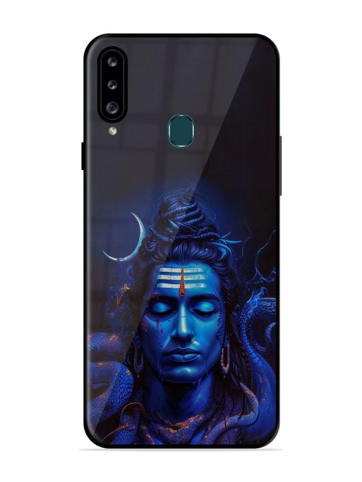 Mystic Mahadev Glossy Soft Edge Case for Samsung Galaxy A20S Chachhi