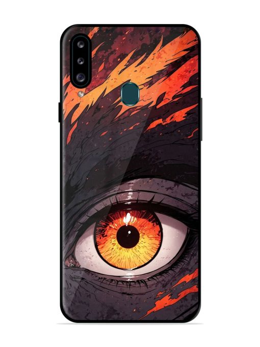 Inferno Gaze Glossy Soft Edge Case for Samsung Galaxy A20S Chachhi