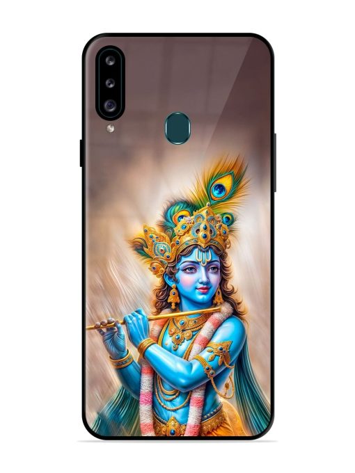 Divine Krishna Glossy Soft Edge Case for Samsung Galaxy A20S Chachhi