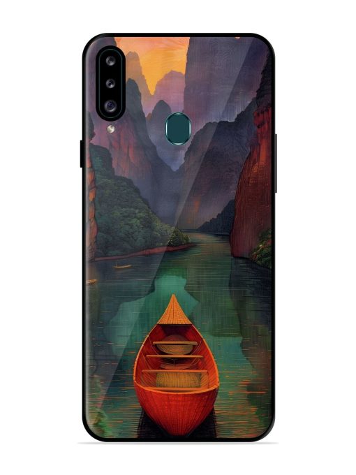 Serene Passage Glossy Soft Edge Case for Samsung Galaxy A20S Chachhi