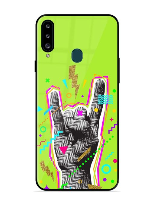 Neon Rock Glossy Soft Edge Case for Samsung Galaxy A20S Chachhi