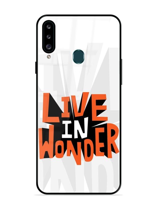 Wonder Burst Glossy Soft Edge Case for Samsung Galaxy A20S Chachhi