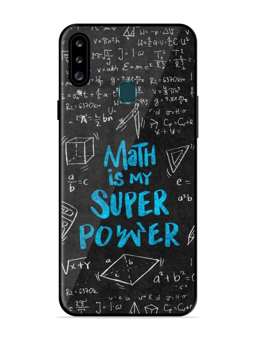 Math Magic Glossy Soft Edge Case for Samsung Galaxy A20S Chachhi