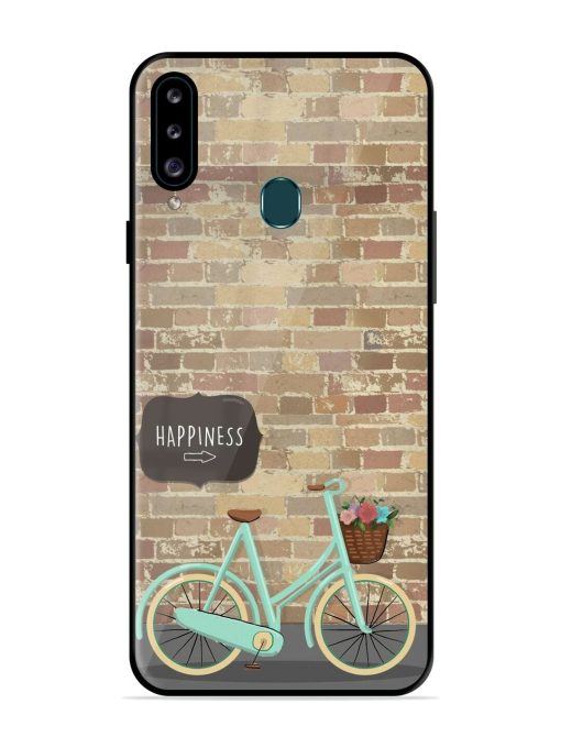 Pedaling Towards Happiness Glossy Soft Edge Case for Samsung Galaxy A20S Chachhi