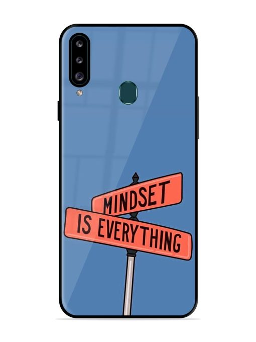 Mindset Matters Glossy Soft Edge Case for Samsung Galaxy A20S Chachhi