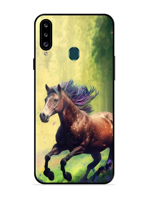 Enchanted Gallop Glossy Soft Edge Case for Samsung Galaxy A20S Chachhi