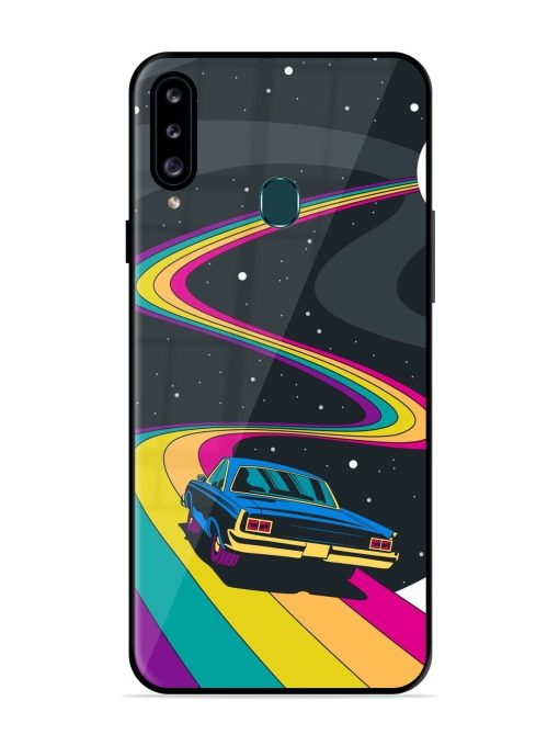 Rainbow Road Glossy Soft Edge Case for Samsung Galaxy A20S Chachhi