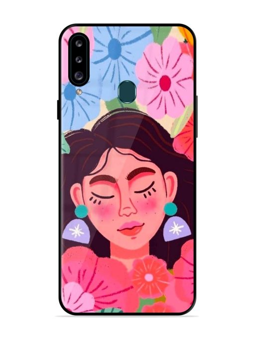 Blooming Serenity Glossy Soft Edge Case for Samsung Galaxy A20S Chachhi