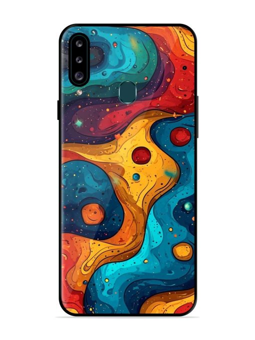 Cosmic Swirl Glossy Soft Edge Case for Samsung Galaxy A20S Chachhi