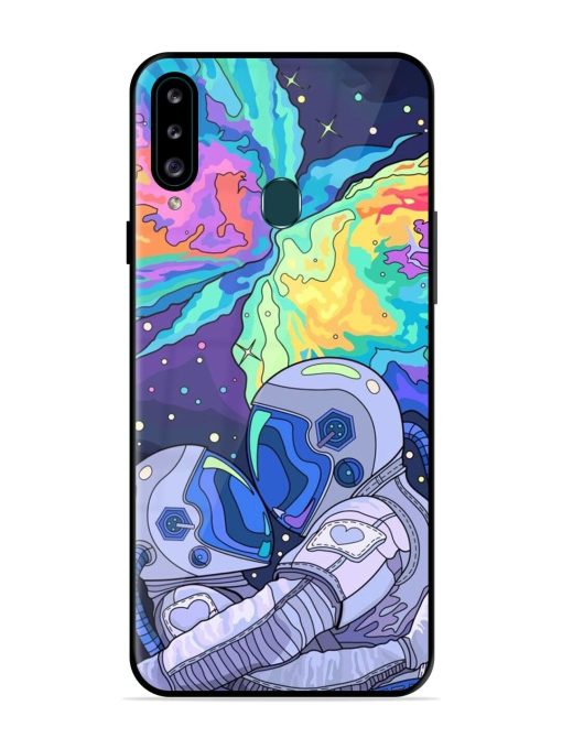 Cosmic Love Glossy Soft Edge Case for Samsung Galaxy A20S Chachhi