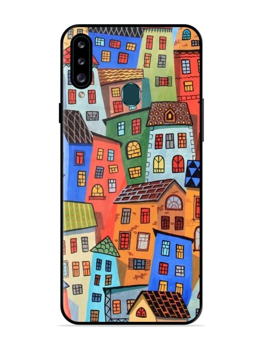 Rainbow House Glossy Soft Edge Case for Samsung Galaxy A20S Chachhi