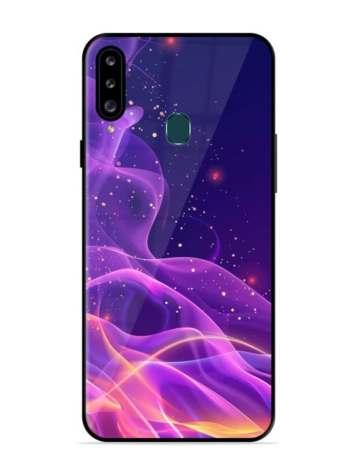 Cosmic Currents Glossy Soft Edge Case for Samsung Galaxy A20S Chachhi