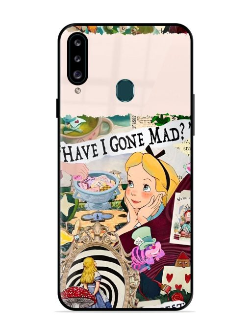 Mad Hatter'S Collage Glossy Soft Edge Case for Samsung Galaxy A20S Chachhi