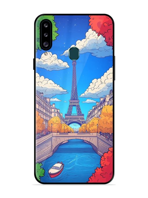 Parisian Panorama Glossy Soft Edge Case for Samsung Galaxy A20S Chachhi